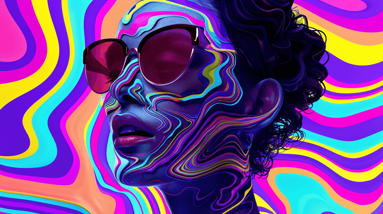 benchmedia_an_animated_picture_showcasing_motion_grpahics_–c_9cc5aeab-fe4c-48ac-8921-20663f66ba74_1 (1) A multicoloured animated graphic woman wearing glasses